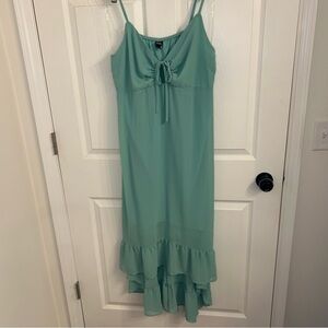 Wild Fable Teal Tie-Front Top